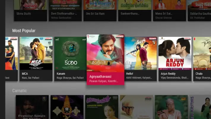 Raaga Hindi Tamil Telugu Songs android App screenshot 5